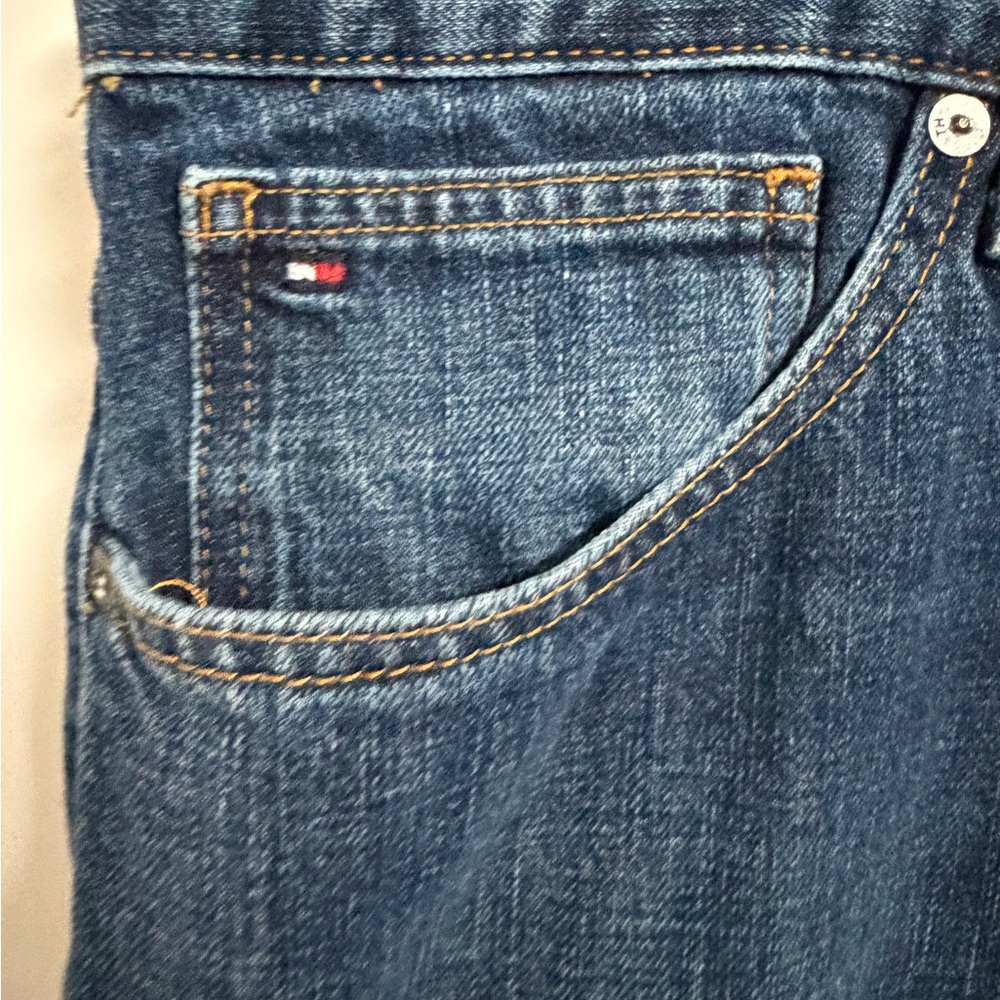Tommy Hilfiger Men's Dark Blue Straight Jeans - Picture 4 of 16
